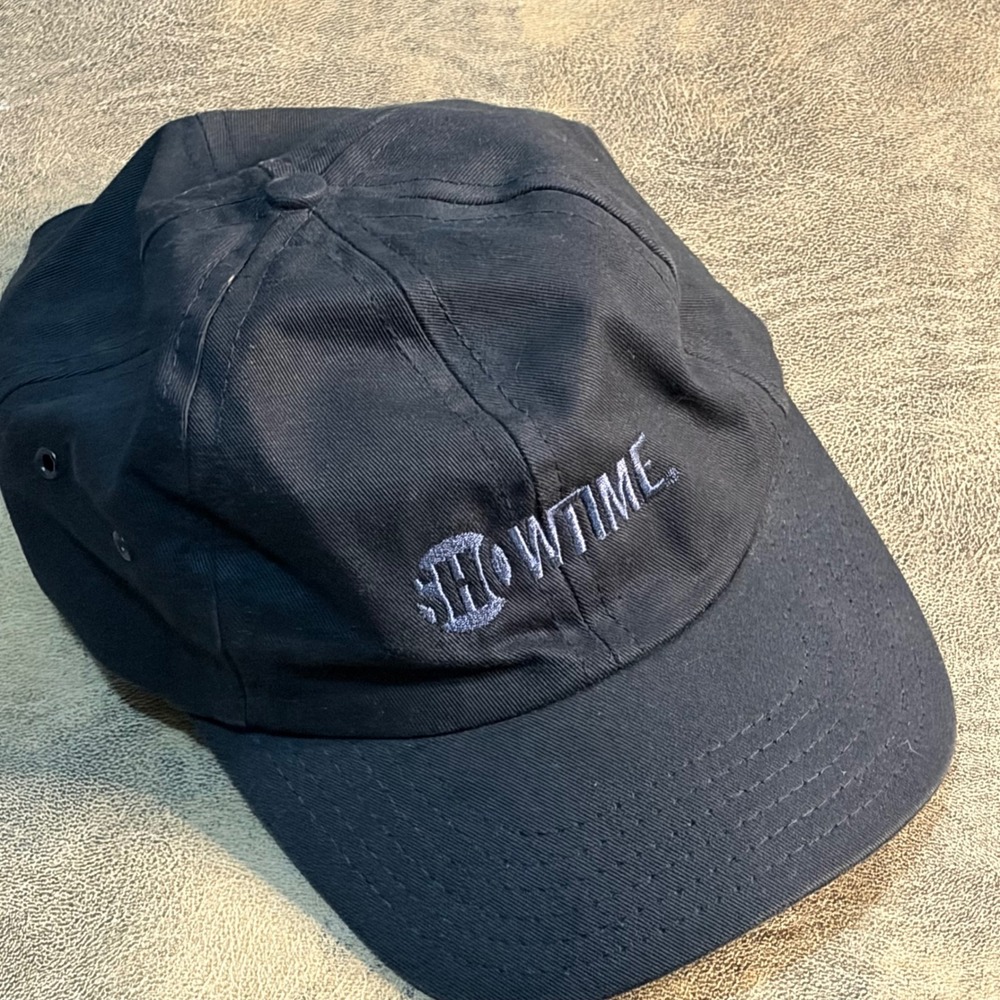 Showtime Baseball Cap Mens OSFM Black No Limits 6-Panel Strapback Hat Cable TV